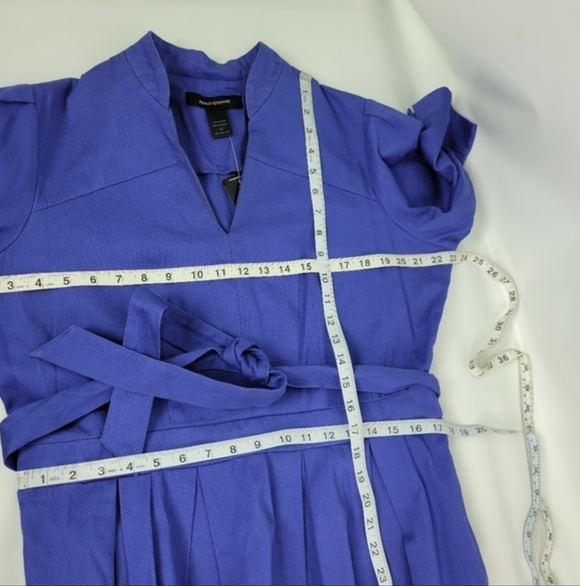 Ashley Stewart 100% Cotton Dress With Full Skirt Sz 12 NWOT - Picture 13 of 15